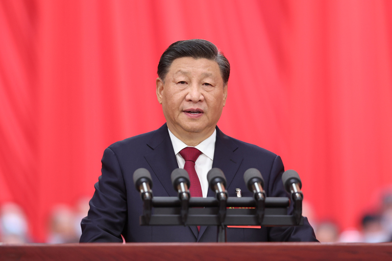 　　2022年10月16日，中國(guó)共產(chǎn)黨第二十次全國(guó)代表大會(huì)在北京人民大會(huì)堂開(kāi)幕。習(xí)近平代表第十九屆中央委員會(huì)向大會(huì)作報(bào)告。